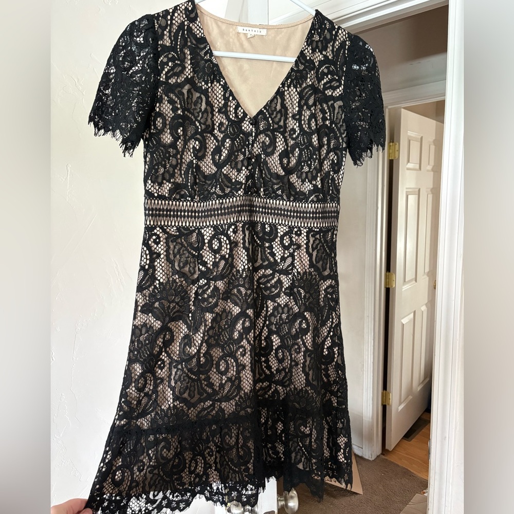 Black lace dress -size small